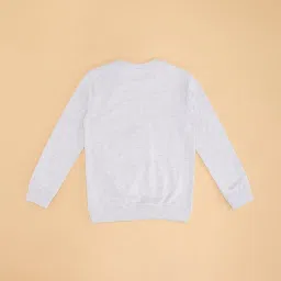 Pantaloons Junior Boys Glacier Gray Printed Sweatshirt image 2