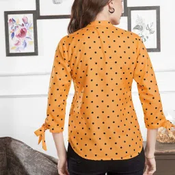 SELVIA Yellow & Black Printed Shirt image 2