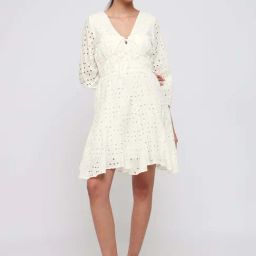 Cover Story White Flared Fit Dress-picture-5