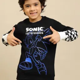 Kidsville Sonic Modern Printed Regular Fit Sweatshirt For Boys-picture-22