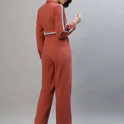 Iconic Rust Plain Jumpsuit image 2