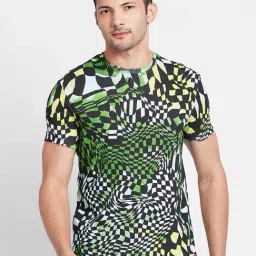 Being Human Green Regular Fit Printed T-Shirt-image-44