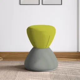 Godrej Interio Loop ?Citron Green Plywood Pouf (1 Year Warranty) image 2
