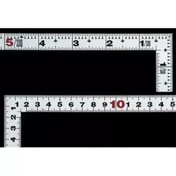 Shinwa Rules Stainless Steel Curved Scale Flat Silver 30 cm Measurement Range, 68535835 image 5