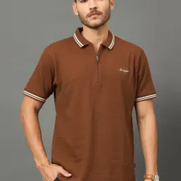 Club York Brown Regular Fit Polo T-Shirt-picture-34