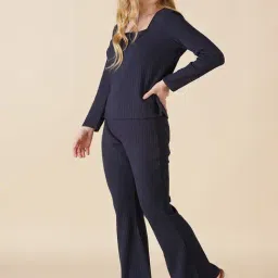 Gipsy Navy Navy Woven Design Top image 3