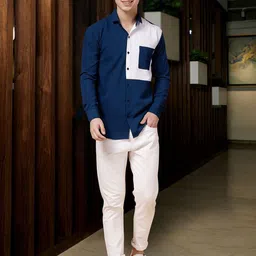 Moda Rapido Men Colourblocked Standard Regular Fit Opaque Casual Shirt image 2