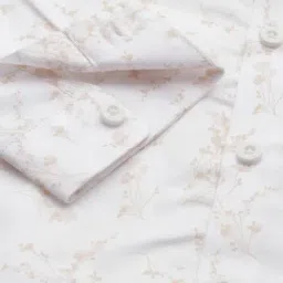 Allen Solly Boys White Cotton Slim Fit Printed Shirt image 5