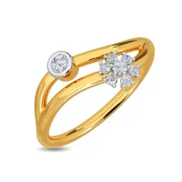Kisna Diamond & Gold Jewellery Pritha For Her 18k (750) Diamond & Gold Ring For Women-picture-24