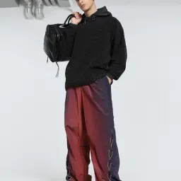 Puma X Aries Black Cotton Relaxed Fit Printed Hoodie image 4