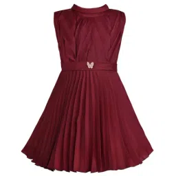 Wish Karo Kids Maroon Frock-image-48