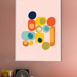 nestroots Orange & Blue 1 Piece Canvas Abstract Wall Paintings-picture-10