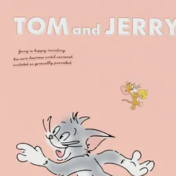 Portico License Tom & Jerry Cartoon Cotton 144 TC Single Bedsheet Set 1.5m x 2.24m image 5