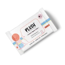Plush Feminine Hygiene Intimate Wipes - Natural , pH Balanced - 20Pcs image 2