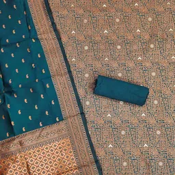 HERE&NOW Embellished Unstitched Dress Material image 2