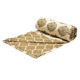 Trance Home Linen Pure Malmal Cotton Multipurpose Baby Dohar- Damask Forest Green-picture-12