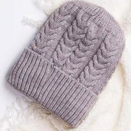 SuperBottoms Woolen Blend Self Designed Beanie Cap - Grey-picture-41