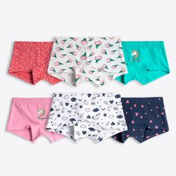 Ariel Cotton Blend Pack Of 6 Animals & Hearts Printed Hipsters - Multi Colour-picture-34