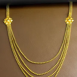 PRIVIU Gold-Plated Four Layered String Jewellery Set-picture-27