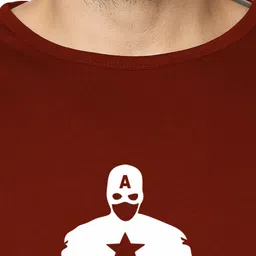 Organic Chics Pack Of 2 Printed Cotton Tank Vests Maroon Captain - Royal Thor_S image 4