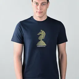 LOUIS STITCH Graphic Printed Round Neck Cotton T-shirt-picture-37