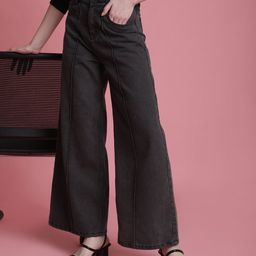 Bene Kleed Women Cotton Wide Leg High-Rise Jeans-picture-28