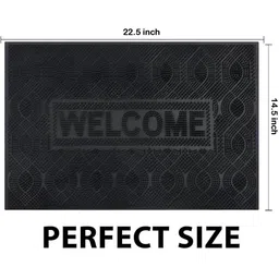 IVAZA Black Anti-Skid Doormats image 4