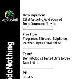 NITRO SKILL Vitamin C Face Serum For Dark Sports - 15 ml image 4