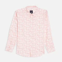Allen Solly Junior Boys Cutaway Collar Floral Printed Cotton Slim Fit Casual Shirt-image-27