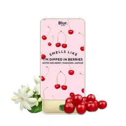BLUR India Layering Combo Cherry Tart EDP + Dipped in Berries Solid Perfume Fruity Duo Pack image 4