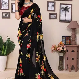 Moda Rapido Printed Saree With Unstiched Blouse Piece-picture-24