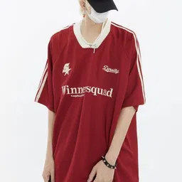 StyleCast Men Typography Printed V-Neck Drop-Shoulder Sleeves Oversized Casual T-shirt-picture-16