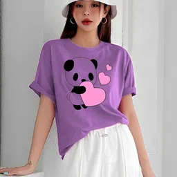 kintu parantu Graphic Printed Round Neck Drop-Shoulder Sleeves T-shirt-picture-31