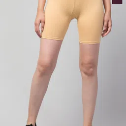 HIRRUX Women Pack Of 2 Skinny Fit Low-Rise Cycling Cotton Sports Shorts-image-86