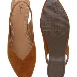 Shoestail Women Mules with Laser Cuts Flats image 5