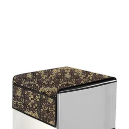 The Furnishing Tree Mustard Printed Refrigerator Cover image 3