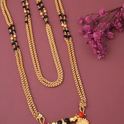 Jewelry Miguel Gold-Plated Artificial Beads Mangalsutra-picture-15