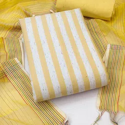 HERE&NOW Striped Unstitched Dress Material-picture-32