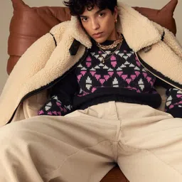 Marks & Spencer Women Geometric Printed Pullover image 2