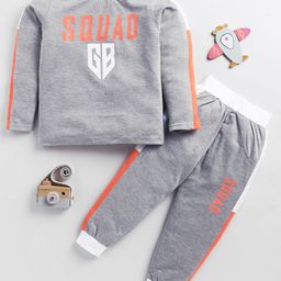 Here&Now X Game Begins Boys Printed Pure Cotton T-shirt With Joggers-picture-4