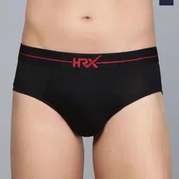 HRX by Hrithik Roshan Pack Of 2 Mid Rise Basic Briefs HRX_BRF_002_BLK_NB_2PC-picture-42