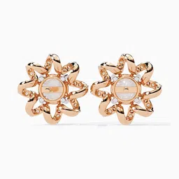 VALANOVA 14Kt Rose Gold Lab Grown Diamond Earrings - 2.95g image 4