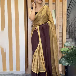 V3 FASHION STUDIO Pure Chiffon Ready to Wear Saree image 5