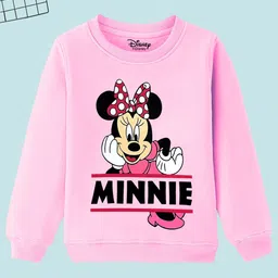 YK Disney Girls Humour and Comic Printed Round Neck Sweatshirt-picture-26