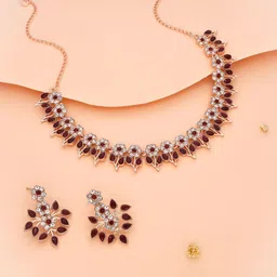 Anouk Gold-Plated American Diamond Studded Jewellery Set image 5