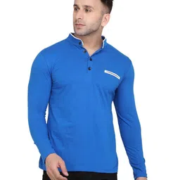 Blisstone Men Mandarin Collar Slim Fit T-shirt-picture-18