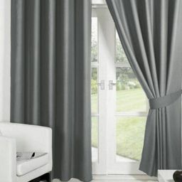 BELLA TRUE Grey 2 Pieces Door Curtains-picture-2