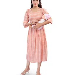 B2F Manufacturing & Designing Kurti Print Maternity Maxi Dress-picture-28