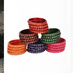 SOMIL Set Of 36 Stone-Studded Bangle image 1