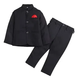 BAESD Boy 2Pcs Mandarin Collar Bandhgala Blazer With Trousers-picture-47